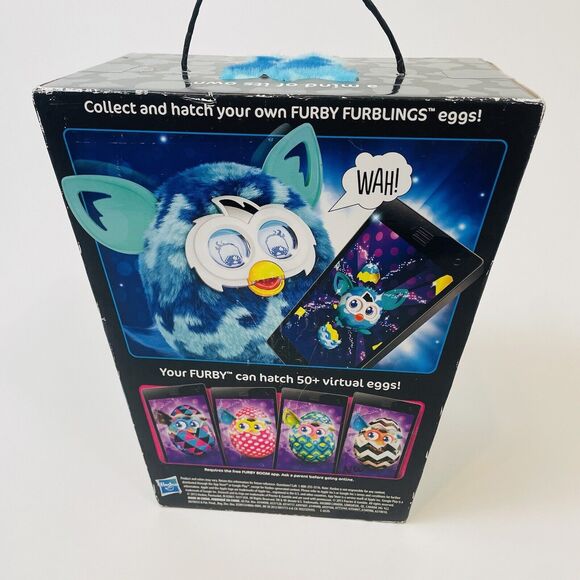 Furby Boom! Blue Waves Aqua 2013 Hasbro Rare With Box - Tested Hasbro - Picture 8 of 11